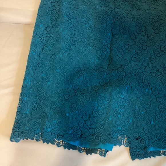 Talbots NWT Teal Lace Skirt – Size 10 Elegant - Picture 6 of 13